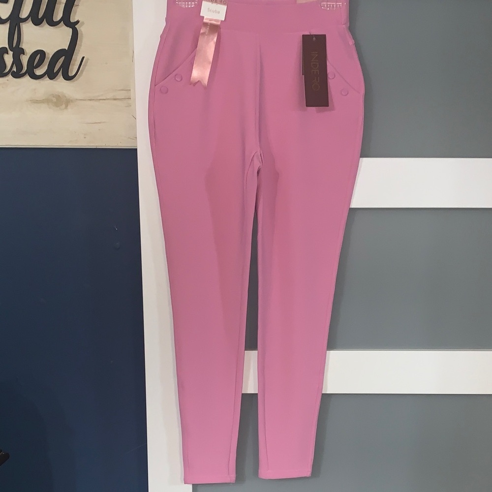 Indigo Women's Skinny Pants in Soft Pink